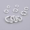 Anillos Abiertos de Plata de Ley S925 Anillos Conectores Redondos DIY para Pulseras, Collares, Pendientes y Joyería Anillos Abiertos de Plata 925