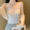 2023 Primavera e Verão Fino Sling Underwear Cinto Feminino Peito Pad Base Interno Ice Silk Tube Top Lindo Costas Colete Feminino Maré