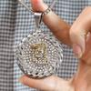 Direto da fábrica Europeia e Americana dominando hip hop diamante titânio aço pingente dos homens moda completa diamante clavícula cadeia jóias atacado