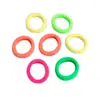 Anillo de Toalla Infantil Duradero de Colores Dulces Anillo para el Pulgar del Bebé de Alta Elasticidad Diadema de Banda de Goma para Niña No Lastima el Cabello Adorno para la Cabeza