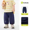 Pantalones Físicos Repelentes de Mosquitos para Niños Dudu Verano Niños 2026 Nuevo Estilo de Verano Niñas Pantalones Casuales Modernos