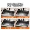 Fabricante Original Black Diamond Acero Inoxidable Fregadero Doméstico Fregadero de Cocina Lavabo para Lavar Verduras Un Solo Seno Integrado