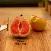 Miniatura de Toranja Cortada ao Meio Brinquedo de Comida Decoração de Casa de Bonecas Materiais para Chaveiro DIY Acessórios para Presilha de Cabelo