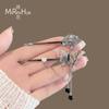 Pinza de mariposa estilo antiguo horquilla de abanico femenina diseño de nicho pinza para flequillo lateral par de pinzas accesorios para el cabello accesorios Hanfu