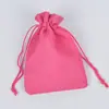 Saco de Linho de Fábrica Cordão de Linho Armazenamento Presente de Natal Joias Embalagem de Joias Saco de Algodão e Linho