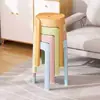 Banco de Plástico Moderno Minimalista Silencioso Antideslizante Sala de Estar Mesa de Comedor Banco de Comedor Apilable Uso Doméstico Banco Engrosado Silla Alta