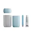Traje de Lavado para Viaje Taza de Lavado Mini Taza para Enjuague Bucal Caja Dental Cubo Dental Portátil Taza para Pasta de Dientes y Cepillo de Dientes Caja para Cepillo de Dientes