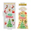 Bolsas de Doces de Natal em Estoque Sacos Planos Opp Celofane Grande Transparente Cesta de Flores para Presente Sacos de Embalagem para Festa de Frutas