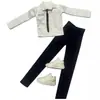 Roupas de Boneca Feitas à Mão 30cm Roupas para Boneco Macho Escala 1/6 Boneca Yu Ge Príncipe Ob27 Conjunto de Jeans Jaqueta Masculina Barbie