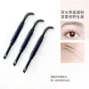 Cepillo Doble para Cejas, Cepillo para Cejas en Ángulo con Cerdas Suaves, Pincel para Polvo de Cejas, Cepillo Espiral para Crema de Cejas con Tapa, Cepillo de Belleza Portátil, Transfronterizo