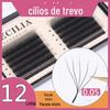 Trevo de cinco folhas enxerto de cílios cílios beleza salão especial cílios postiços BC deformado simulação natural grosso vison veludo super macio 0,05