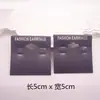Brincos de Veludo Preto de Alta Qualidade, Tarraxas, Cartões de Embalagem para Brincos, Cartões de Papel Branco PVC para Brincos, Cartões Pendurados
