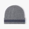 Gorros unisex de bloqueo de color para otoño e invierno, para clima frío, para hombres y mujeres, cálidos para exteriores, de punto transfronterizos, gruesos, sin visera, casuales, versátiles
