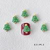 Venta al por mayor Serie navideña adornos para uñas estéreo esmerilado Papá Noel dibujos animados alce muñeco de nieve resina DIY Uñas