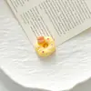 Adornos Pequeños Hechos a Mano de Resina DIY con Pegamento de Crema, Flores Simuladas, Donas en Forma de Corazón, Llaveros, Colgantes para Bolsos