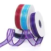 Fabricante Dexin Fita de Malha com Borda Dourada de 2,5 cm para Cabelo Material DIY Bouquet de Roupas Fita de Chiffon