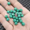 Contas de Abóbora Turquesa Imitação Contas Soltas de Jade Imitação 7mm Fu Gua Pulseira Colar Acessórios de Joias Contas Artesanais