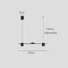 Lámpara Colgante LED Larga de Lujo Minimalista Moderna para Comedor Iluminación Interior Creativa Minimalista para el Hogar Exclusiva para Ventas Transfronterizas de Amazon