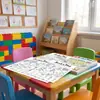 Compra directa transfronteriza de 10 hojas/paquete de pósters para colorear con temática deportiva, pósters para colorear de exploración, pósters divertidos para colorear para niños