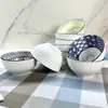 Cuencos y Platos de Cerámica de Shanxi con Color Bajo Esmalte al por Mayor Cuencos de Copo de Nieve, Cuencos de Bola, Cuencos para Sopa, Cuencos de Arroz para el Hogar, Cuencos para Fideos para Tiendas de Dólar y Puestos Callejeros