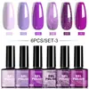 Suministro Exclusivo Transfronterizo de Esmalte en Gel para Uñas Set de 12/8/6 Colores Venta Directa de Fábrica con Caja de Color y Personalización de Logo Disponible