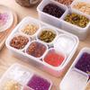 Herramienta de Puesto de Polvo para Hielo de Gelatina Cubeta Juego Completo de Polvo para Hielo Caja de Ingredientes Comercial Caja Sellada con Tapa Puesto Comercial