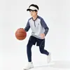 Traje deportivo infantil con forro de forro polar para correr y entrenamiento físico, que absorbe la humedad y el sudor, adecuado para niños y niñas, ropa para baloncesto, fútbol y ciclismo