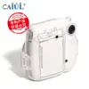 Adecuado para Bolsa de Fotos Polaroid Instax Mini7+, Carcasa Transparente, Carcasa de Cristal, Correa, Cuerda, Juego de Tres Piezas con Pegatina