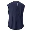 Chaleco Deportivo Transpirable de Hombro Ancho para Verano Gris Oscuro Seda de Hielo Secado Rápido Sin Mangas Camiseta para Hombre Correr de Noche Ropa de Entrenamiento Físico