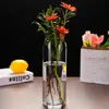 Jarrón de Vidrio Transparente Moderno y Sencillo Estilo Ins Flores Hidropónicas y Plantas Verdes Adornos para Arreglos Florales Micro Paisaje Botella Ecológica