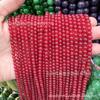 Cuentas de Mijo de 4 mm Ágata Azul Turquesa Optimizada Cuentas Redondas Cuentas de Turmalina Accesorios de Joyería Semi-Terminados para DIY