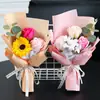 Jabón del Día de San Valentín Ramo de Girasoles y Claveles Día de la Enfermera Flores Preservadas Graduación San Valentín Transfronterizo Pequeños Regalos