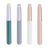 Cangzhou Morandi Mini Pincel Labial con Tapa Nuevo Estudiante Portátil Sizzy Mango Corto Cabeza Redonda Pincel Cosmético Labial al Por Mayor