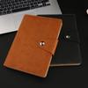 Cuaderno de hojas sueltas de piel sintética para negocios, cuaderno de 6 agujeros, piel PU, A5, diario, fabricante, LOGO