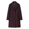 Moda Femenina Europea y Americana Transfronteriza Aliexpress Ins Otoño e Invierno Elegante Estilo Callejero Simple Suave Hombros Acolchados Abrigo Chaqueta