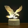 Luz de Noche 3D Transfronteriza Lámpara de Mesita de Noche USB Adornos Lámpara LED de Ahorro de Energía Logo Aniversario Corporativo Regalo Conmemorativo de Graduación