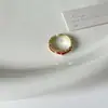 Anillo Abierto de Zircón Borgoña para Mujer Diseño Retro de Nicho Anillo para Dedo Índice Lujo Accesible Gama Alta Anillo Apilable Otoño e Invierno