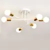 Candelabro de sala de estar con ambiente nórdico transfronterizo, lámpara de techo para dormitorio LED, lámparas de personalidad creativa para estudio, lámpara para comedor de hogar