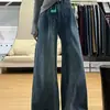 Jeans Anchos Vintage para Mujer Tallas Grandes, Pantalones Adelgazantes de Verano para Figuras en Forma de Pera, Piernas Gruesas, Caderas Anchas, Pantalones de Longitud Completa