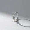 Anillo de Plata S925 Madera y Rama Diseño de Nicho Pareja Tanabata Anillo Simple de Zirconia para Hombres y Mujeres Venta al por Mayor
