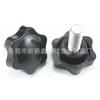 Perilla de fijación manual con tornillo de ajuste de mango de plástico PPabs hexagonal de flor de ciruelo de 38 mm-m8 de fábrica