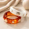 TK Nova Moda Popular Resina Colada Pérola Concha Pulseira Personalidade Design Sentido Pulseira Joia de Mão Atacado