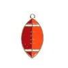 Accesorios de aleación con goteo de aceite serie de pelotas deportivas de baloncesto colgante DIY joyería hecha a mano llavero colgante de collar accesorios