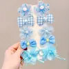 Grampo de Cabelo Flor Laço Fofo Estilo Coreano Acessório de Cabelo para Meninas Pequenas, Presilha para Franja, Grampo de Cabelo para Crianças, Não Danifica o Cabelo, Acessório de Cabelo para Meninas