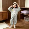 Comercio Exterior Primavera y Otoño Nuevo Conjunto Infantil 2026 Moda Unisex Sudadera con Capucha Infantil Conjunto Primavera Infantil Ropa Infantil de Dos Piezas