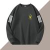 [Exclusivo Privado] Tendência de Camiseta de Manga Longa com Gola Redonda Outono/Inverno 2024 Moletom Grosso Joker