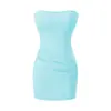 Vestido Bustoille Sexy de Um Ombro com Bojo para Mulheres 2026 Novo Estilo Puro Desejo Temperamento Cintura Marcada Ombro a Ombro Bodycon Curto