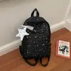 Mochila nueva estilo ins japonés estilo universitario para mujer, diseño de cielo estrellado estilo coreano, fresca y dulce, linda para chicas sensibles, mochila de viaje