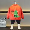 Ropa para niños Abrigo para niño Primavera 2025 Nuevo Abrigo de estilo occidental para niños Medianos-Grandes Chaqueta de primavera y otoño para bebé Top de moda