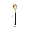 Colher de Mistura Moderna Simples e Fofa Colher de Arroz para Estudante Talheres Espessos Cabo Longo Colher Coreana Colher Doméstica de Aço Inoxidável